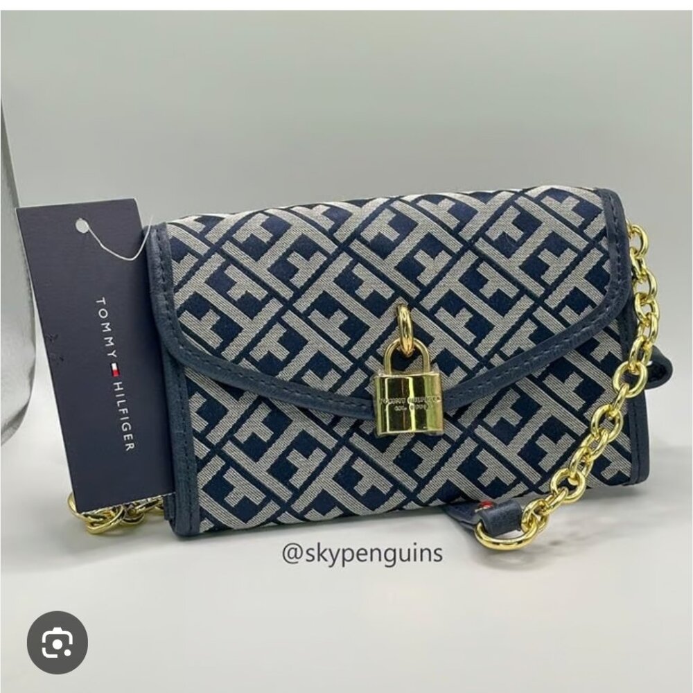 Tommy Hilfiger minimalist quiet luxury wallet monogram bag